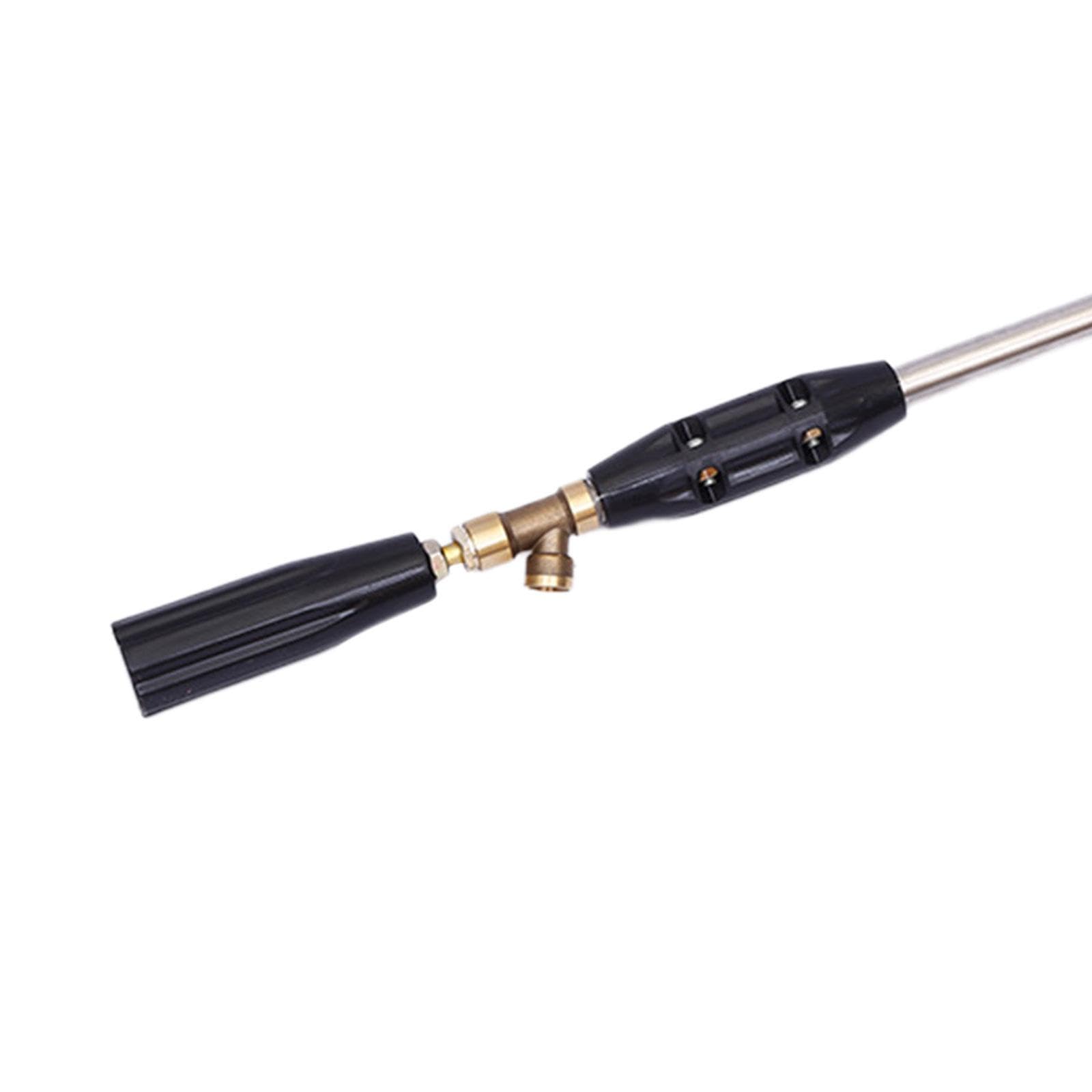 KESOTO Pulverizador de Agua de Alta Presión Rociador Regulable Portatil de Acero Inoxidable Herramienta Resistente para Riego de Jardines Accesorio para, Los 90CM