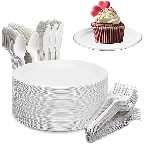 Assiettes Jetables Yidaxing 200Pcs Cover