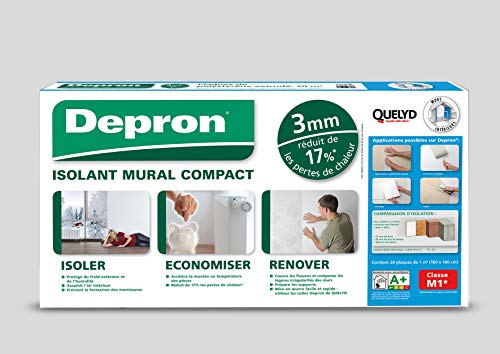 Depron Quelyd - Placas Depron (formato G3 de 3 mm de grosor, 20 placas de 1 m2), color blanco