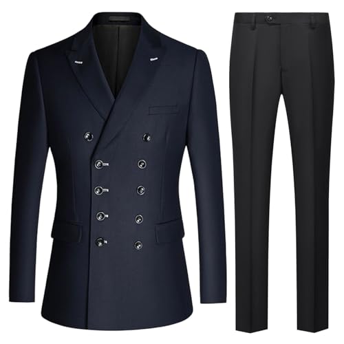 Costume ajusté solide pour homme au tombé impeccable