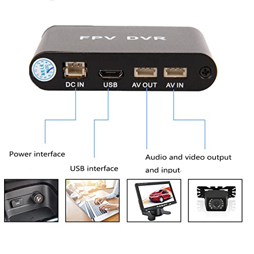 FPV 720P 1-CH Mini DVR Recorder for CCTV Analog Cameras - Supports MP3/AVI-HD Auto Recording
