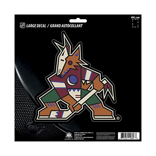 FANMATS 30828 NHL - Arizona Coyotes Large Decal Sticker - Great Gift for Sports Fans - Cars, laptops, Coolers and Other Hard Surfaces - for Homes, Cars, Trucks, SUVs.