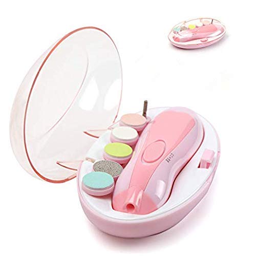 bosig® New Baby Nail File Electric,Baby Nail Trimmer with 6 Grinding Heads Safe for Newborn Baby | Grinder Set Nail Trimmer Kit for Kids Safe Effective Baby Manicure-image-37