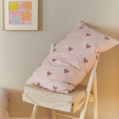 Liwhenhao Heart Duvet Cover Set 100% Cotton Full Queen Red And White Love Pink Bedding 1 Abstract Comforter Cover 2 Pillowcases For Kids Girls Boys Woman #TOP5