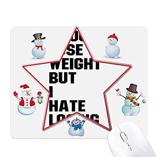 Tapis de souris de Noël rigolo Bonhomme de Neige, le cadeau de bureau idéal