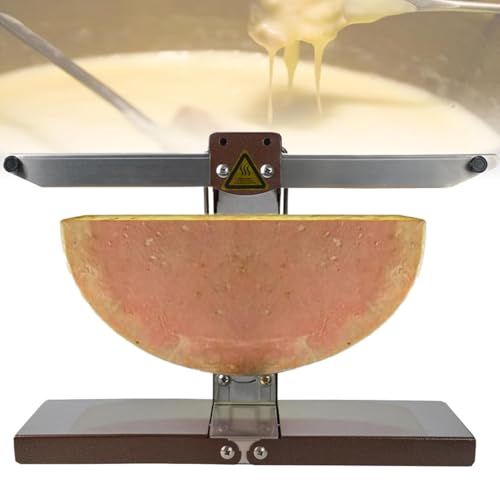 Commercial Electric Raclette - Fusor de queso para media rueda de queso, ángulo ajustable, calentamiento rápido de 900 W, ideal para uso en restaurantes y cocinas