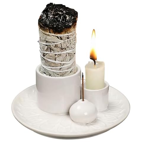 SHEBUYLLI 4-in-1 Incense Burner Holder Cover