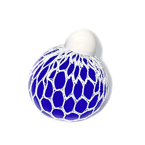 OKSANO Squishy Masche Ball, 4 Stück Mesh-Stressbälle Quetschen Weintraube Fidget Stress Bälle, Entlasten Sie Druck & Angstbälle für Kinder und Erwachsene zu Hause Arbeit Schule (B-Color Mix) Cover