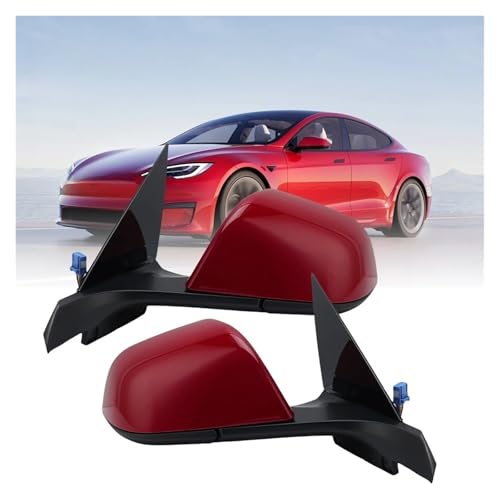 Rétroviseur latéral pour Tesla Model 3 bloc droit 13 broches rabattable rouge - 7
