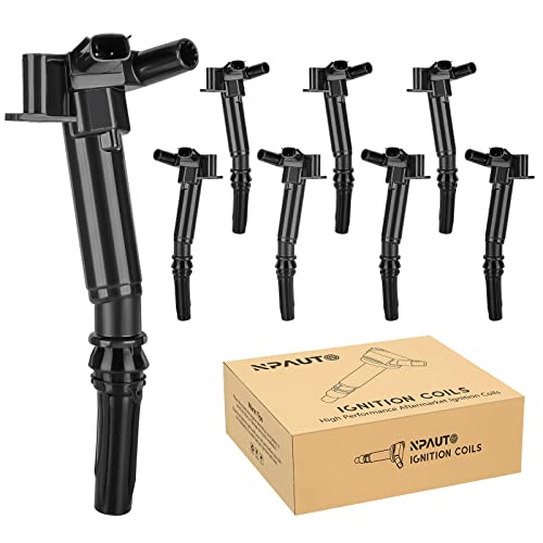 NPAUTO Ignition Coil Pack Compatible with 6.2 6.2L V8 Ford F250 F150 F350 Super Duty, Lobo 2010 2011 2012 2013 2014 2015 2016 2017, UF631 UF639 C1800 C1801, Set of 8, Left Driver & Right Passenger by NPAUTO - Used condition - US$24.60