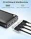 Power Bank 26800mAh Externer Akku: Riapow Powerbank 3A Schnelles Aufladen (USB C Input & Output) Tragbares Handy Ladegerät mit 4 Ausgänge für Smartphones, Tablets