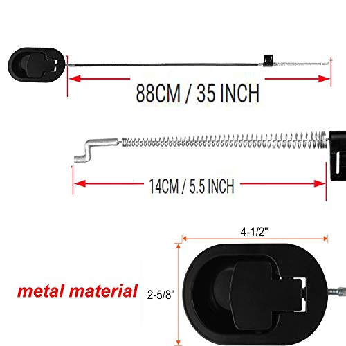 AUXPhome Recliner Lever Trigger - Ergonomic Metal Grip Handle + Release Cables & Secure Fit for Easy Chair Recliner Handles fits for Ashley and Major Brands Couch Style Pull Chair Sofa Release Handle