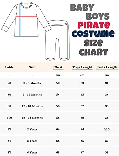 MOMBEBE COSLAND Completo Pirata per Neonato