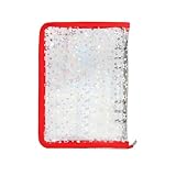 Transparentes Ringbuch, nachfüllbar, A5, mit Reißverschluss, A5-Aufkleber, Sammelbuch für Tagebuch, Karten, Tickets, Quittungen, Schule, Büro, Geschäftstreffen, Projektmanager, Lehrer