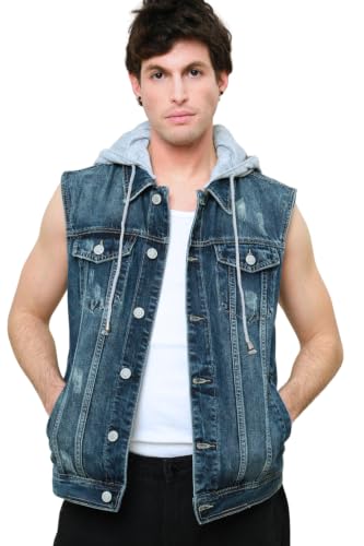 Image of VICTORIOUS Rocker Denim Jean Vest Jacket