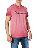 100% algodón Pepe Jeans West Sir New Camiseta, 287, Small para Hombre