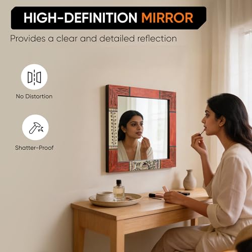 Image of AAKRITI ART CREATIONS Handcrafted Decorative Wall Mirror