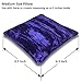 Resonant Energies 6.5 Inch Square Blue Purple Crushed Velvet Tiara & Crown Display Pillow Stand, TPV55M