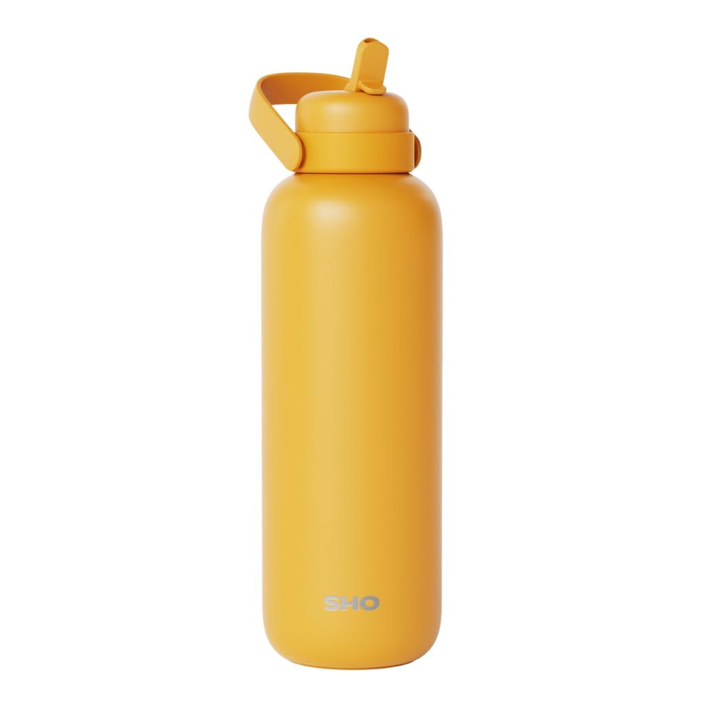SHO Newt Insulated Stainless Steel Water Bottle (Honey, 750ml)
