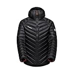 Mammut Chaqueta con capucha para hombre Broad Peak...: Material Pertex Quantum extremadamente suave, ligero, cortaviento e hidrófugo hecho con hilo reciclado Capucha con ribete elástico Cremallera YKK Vislon de dos vías para mayor facilidad de uso Bolsillo en el pecho con cremallera 2 bolsillos con crema...