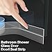 Greymond Thickened Weather Stripping Door Seal, Alien Seal for Frame and Gaps Draft Stopper,Glass Shower Door Sweep, Clear, 20 Feet x 1 Inch x 0.08 Inch