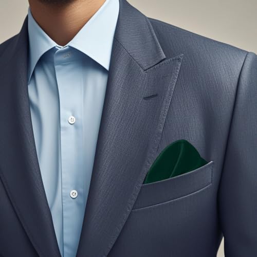 Image of Men's Pocket Square, Solid Color Boys Handkerchiefs for Men Wedding Party