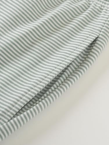 Image of Latuza Women's Petite Cotton Pajama Set Striped Button Down Pjs