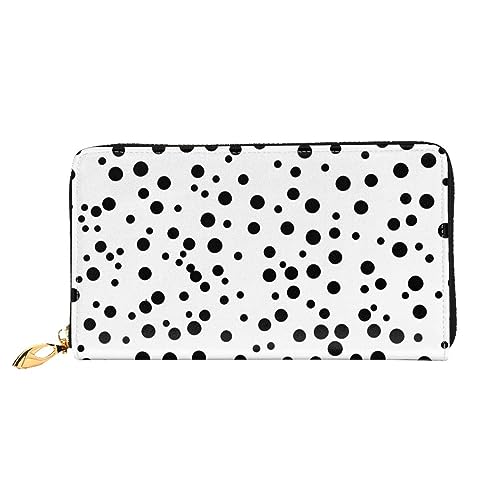 Long portefeuille femme à pois parfait pour organiser vos sorties en ville