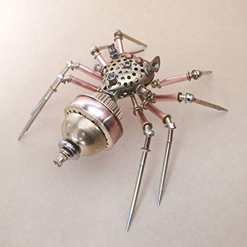 Metalowy model układanki 3D przedstawiający pająka, zestaw konstrukcyjny stali nierdzewnej, zabawka edukacyjna, rękodzieło, ozdoba biurko, zabawka kolekcjonerska