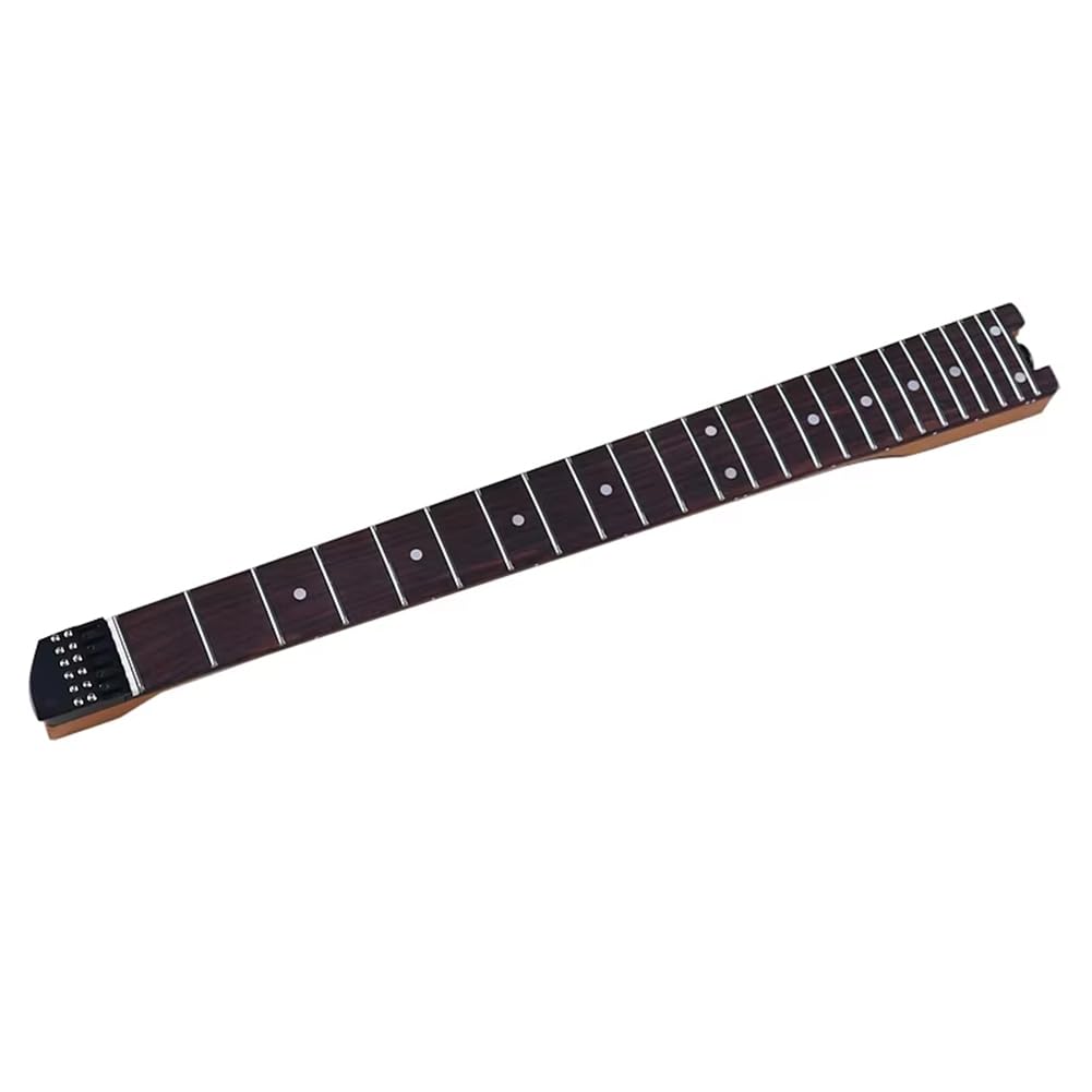 Chitarra da Viaggio Elettrica Manico Headless Acero Canadese Tostato 24 Larghezza 5.6cm Tastiera In Palissandro per 6 Corde