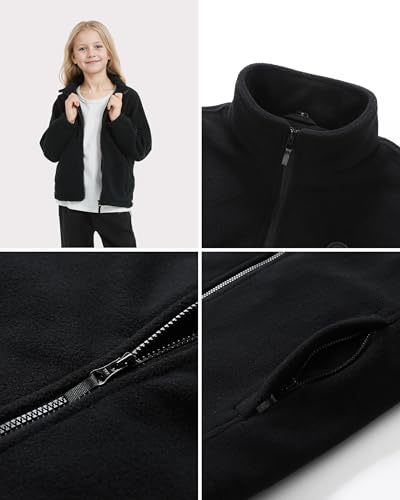 Image of Kids Heated Jacket,Boys Girls Fleece Jacket for Kids, Electric Heating Warming Jacket with 5V Battery Pack.