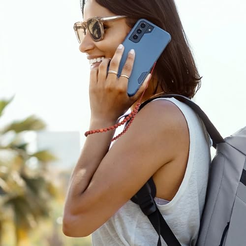 Cordón para teléfono celular anticaída de piedras preciosas naturales 7