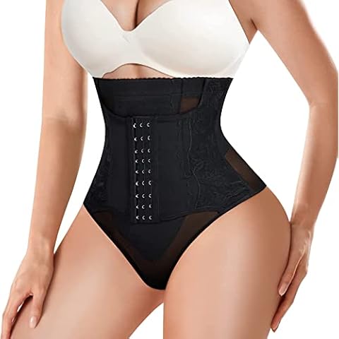 Gotoly Braguitas Moldeadoras para Mujer Braga Faja Reductora Abdomen Fajas Reductoras Cintura Alta Control de Barriga Levanta Glúteos Shapewear Lencería Moldeadora (L, Negro) Cover