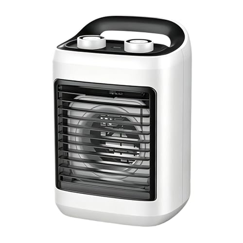 Aire acondicionado portátil, carga USB de bajo ruido con tanque de agua de 180 ml, ventilador enfriador de aire evaporativo personal para dormitorio, sala de estar, cocina, oficina, dormitorio