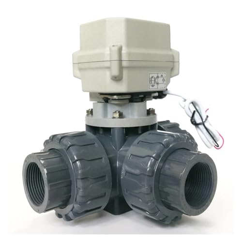 Vanne motorisée 3 voies DN40 PVC AC24V vanne eau commande électrique