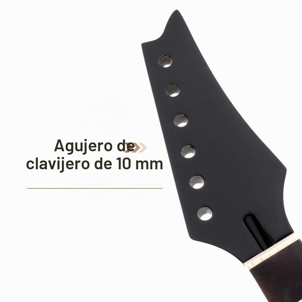 Cabeza de arce para guitarra eléctrica, diapasón de palisandro de 24 trastes para repuestos IBZ