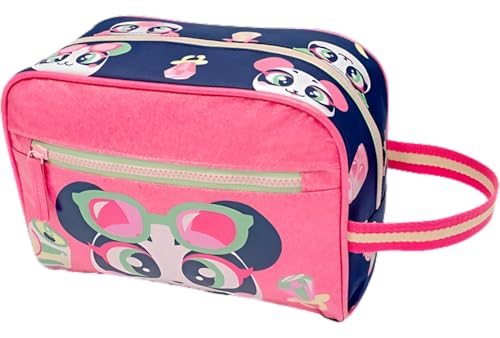 PUKET - Necessaire Puket Panda Azul Marinho 2 Compartimentos