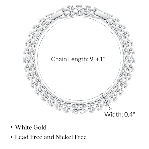 Image of KissYan Gold Ankle Bracelets for Women, 14K Gold Anklets Chunky Cuban Link Chain Summer Beach Foot Jewelry Gifts for Women