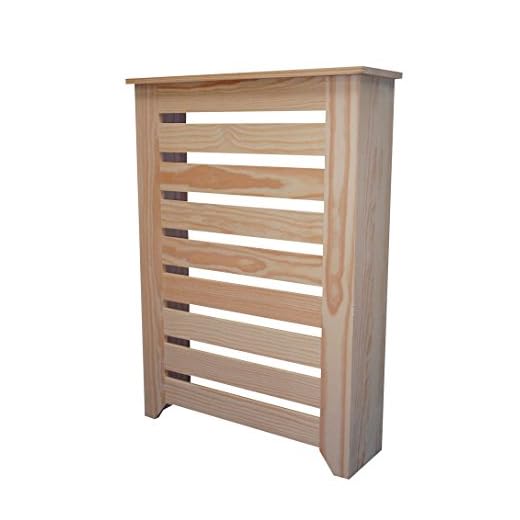Cubre radiador Madera. En Crudo para Decorar. Pino Macizo. Medidas(Ancho/Fondo/Alto): 66.5 * 20 * 92 cms.También Hacemos a Medida. Consultar en info@greca.info