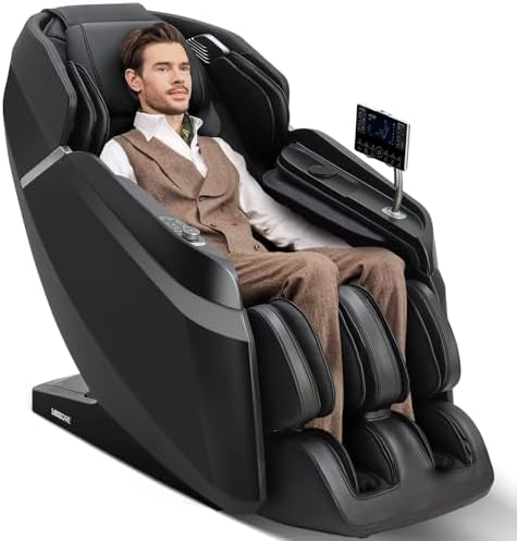 2026 4D Massage Chair Full Body, 24 Modes Zero Gravity SL-Track S...