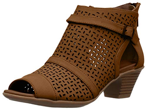 Easy Street Women's Carrigan Ankle Boot, Tan, 6.5 X-Wide