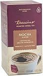 Teeccino Herbal Tea – Mocha – Rich & Roasted Herbal Tea That’s Caffeine Free & Prebiotic for Natural Energy, 25 Tea Bags