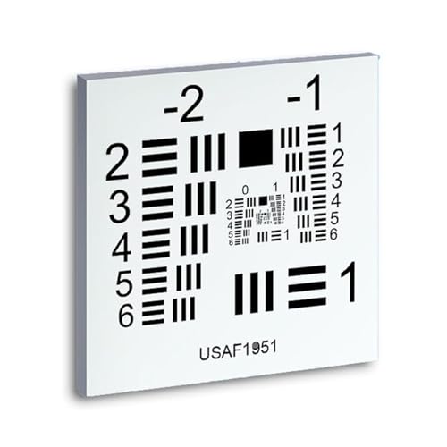 Camera Resolution Test Chart,Groups -2-5 Positive/Negative Film Cards Calibration, for Scientific and Industrial Inspection.(White)