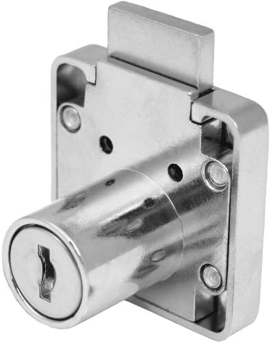 FJM Security 3754-KA Disc Tumbler Desk Lock with Chrome Finish, Keyed Alike