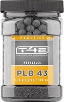 T4E Paintball Kugeln PLB 43, Munition Kaliber 0.43, 500 Stück, Polyballs, grau