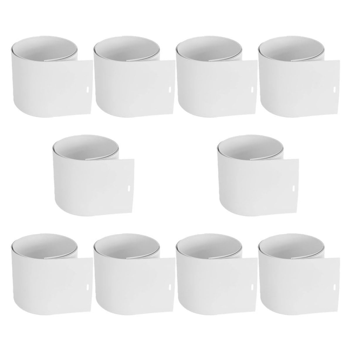 10 Pièces Lamelles de Remplacement et PVC Blanches Installation Facile Réparation Pratique pour Stores Verticaux pour Stores de Fenêtres et Portes Coulissantes