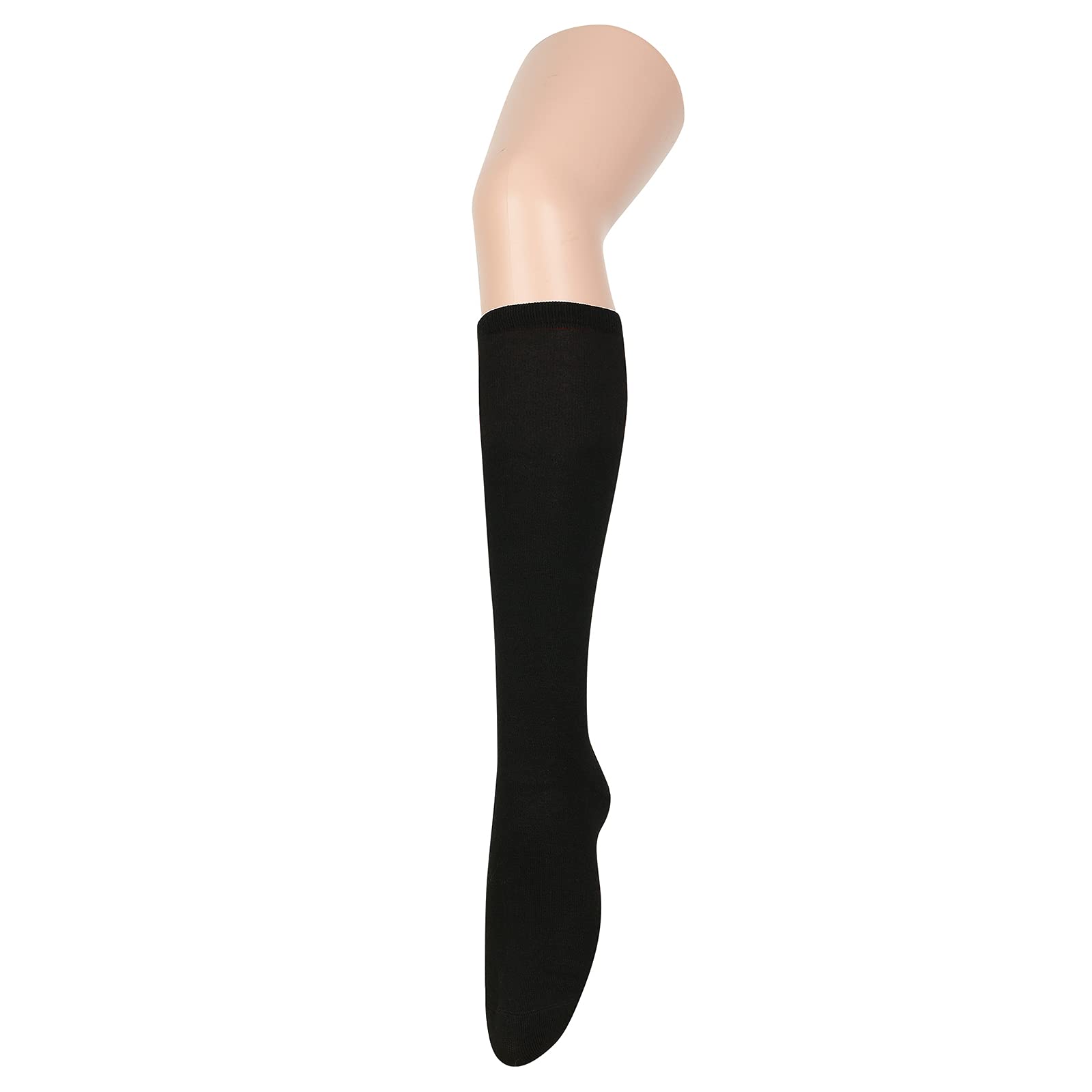 Calcetines altos hasta la rodilla para mujer, calcetines largos atléticos delgados de muslo alto, calcetines deportivos al aire libre, calcetines de tubo casuales, Paquete de 3 Negro, Talla única
