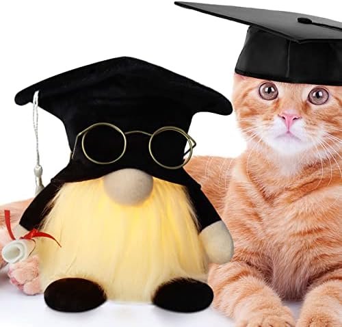 Gehydy Graduation Gifts Gonk Decorations Student Teacher Handmade Gnome Plush Tomte Congratulations Party Ornament