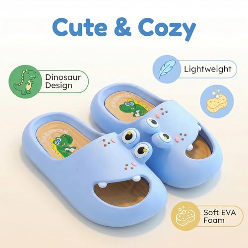 Image of Toddler Little Kids Slides Sandals Unicorn Dinosaur Bunny Beach Pool Shower Slides Anti-Skid Home Bath Slippers Cute Summer Outdoor Shoes for Girls and Boys