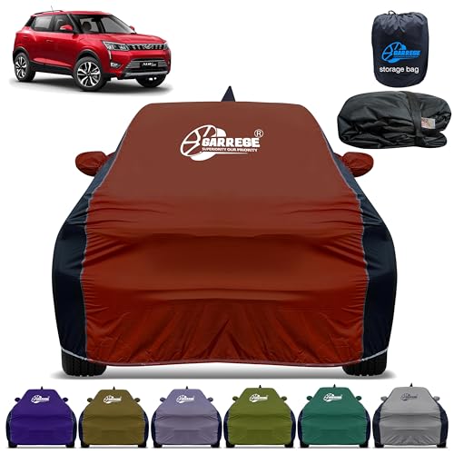 Image of Hypora Multicolor Car Cover for Xuv 300 All-Weather & Scratch Protection with Mirror & Antenna Pockets | Washable Fabric | Custom Fit | We Send Any Color Shown in Photos